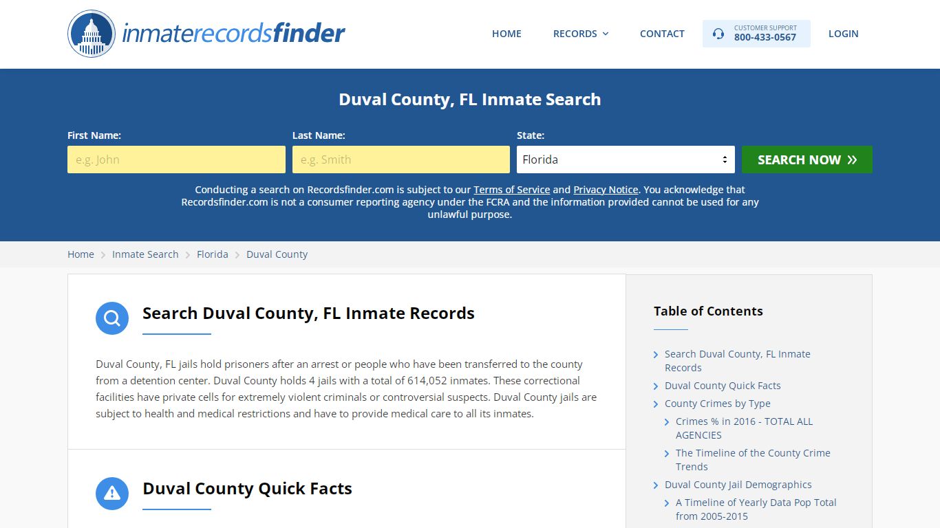 Duval County, FL Inmate Lookup & Jail Records Online